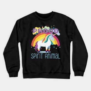 PRIDE Month Proud Spirit Animal Unicorn Crewneck Sweatshirt